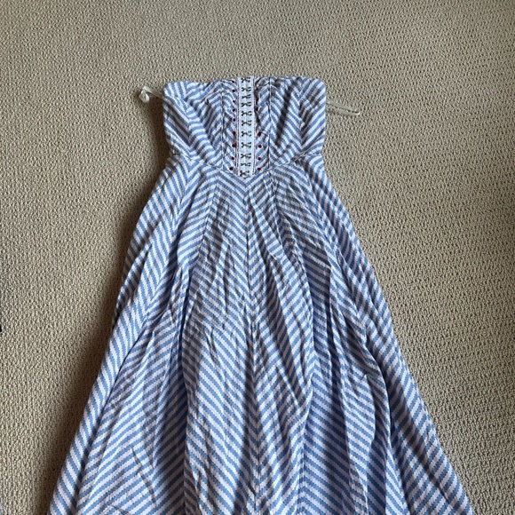 Anthropologie strapless midi dress - Picture 6 of 6